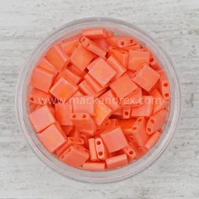 0406FR Tila Beads - Matte Orange/Coral