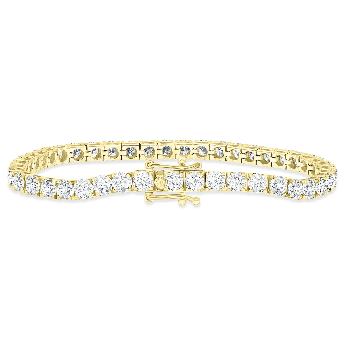 10 Carat Tw Diamond Tennis Bracelet In 14K Yellow Gold