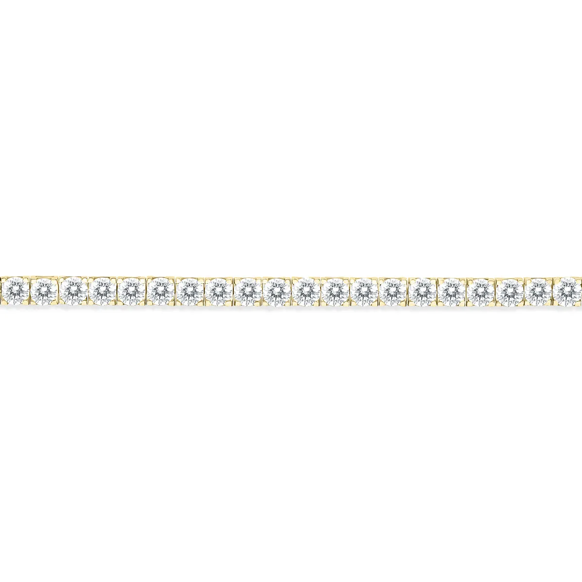 10 Carat Tw Diamond Tennis Bracelet In 14K Yellow Gold