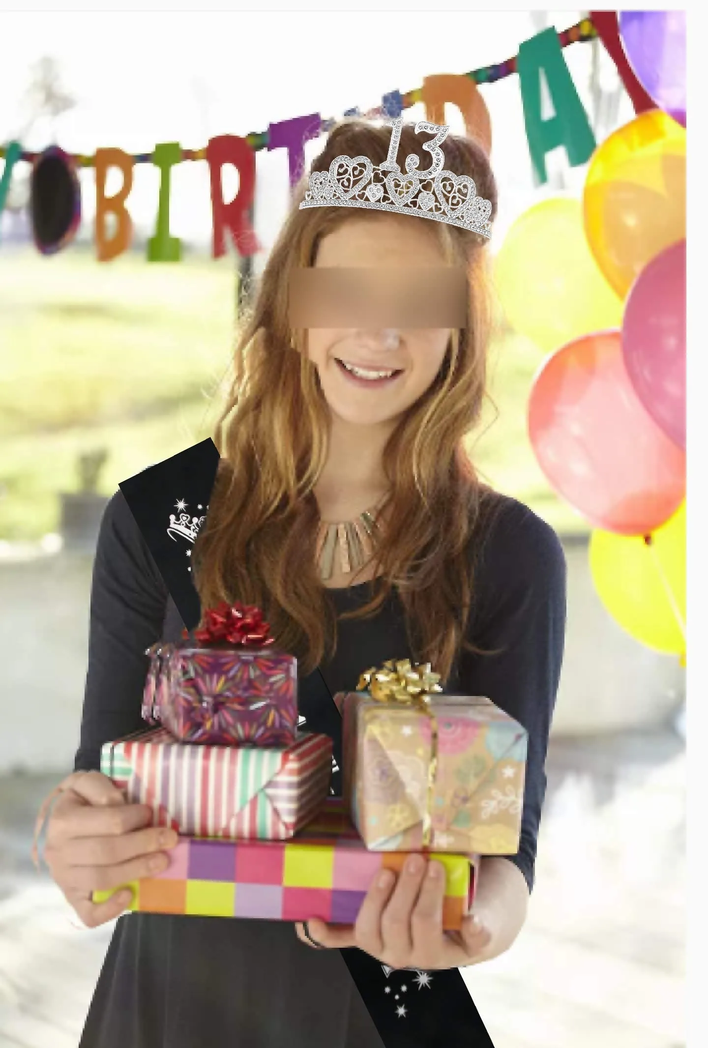 13th Birthday Sash,13th Birthday Tiara,13th Birthday Decorations for Her,13th Birthday