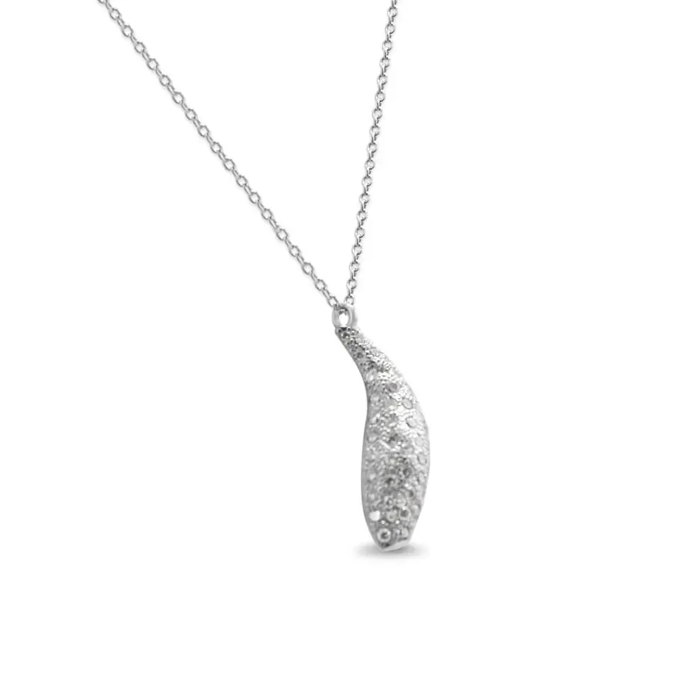 18ct Diamond Fish Pendant Necklace - Tiffany by Frank Gehry