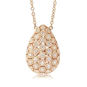 18ct Rose Gold Diamond Necklace