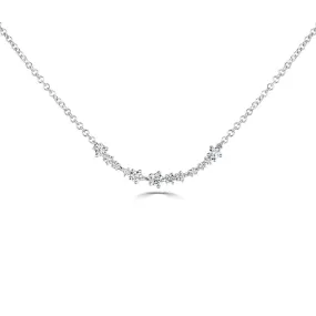 18ct White Gold 0.51ct Diamond Star Necklace