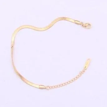 18K Gold-Filled Snake Chain Bracelet