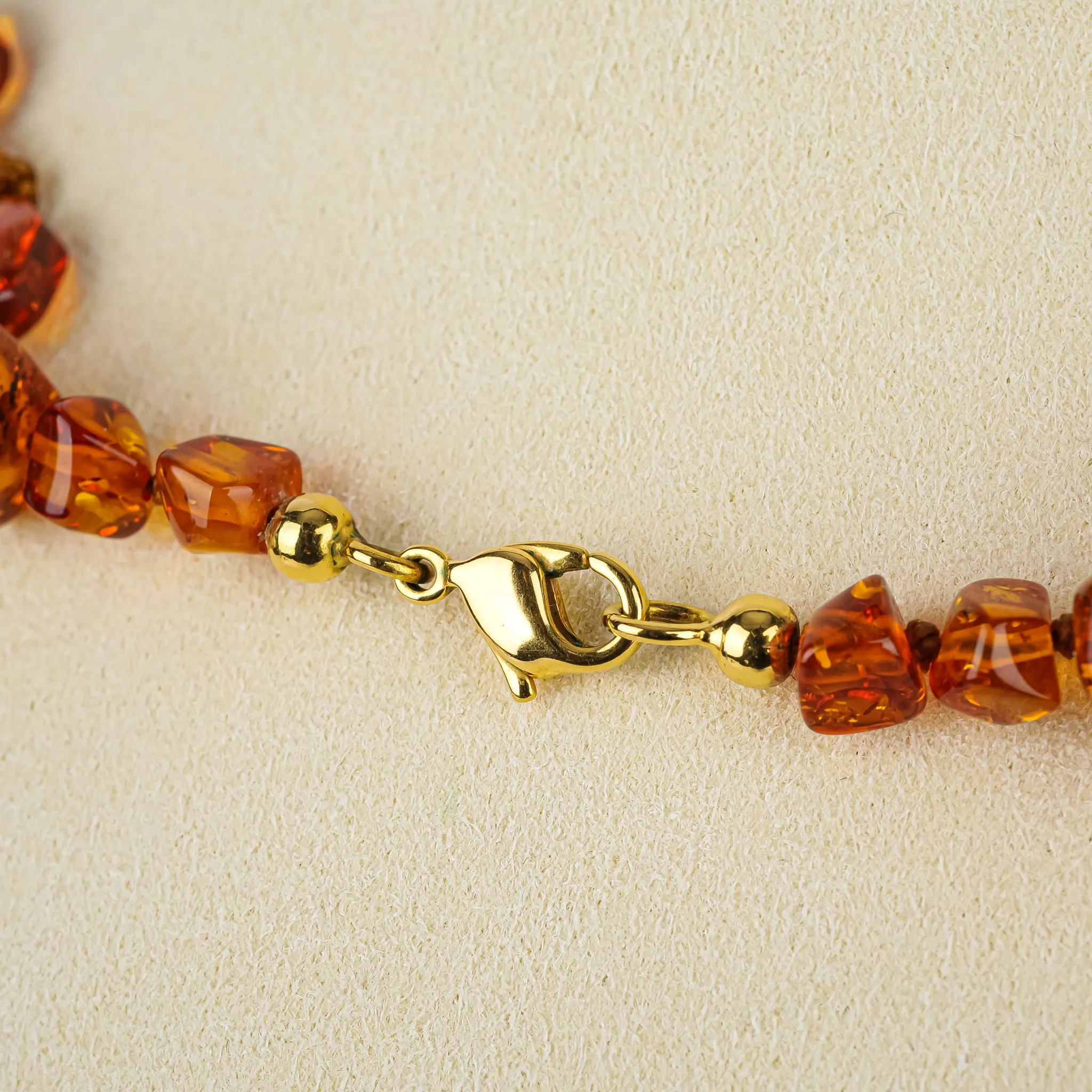 5 Strand Amber Necklace