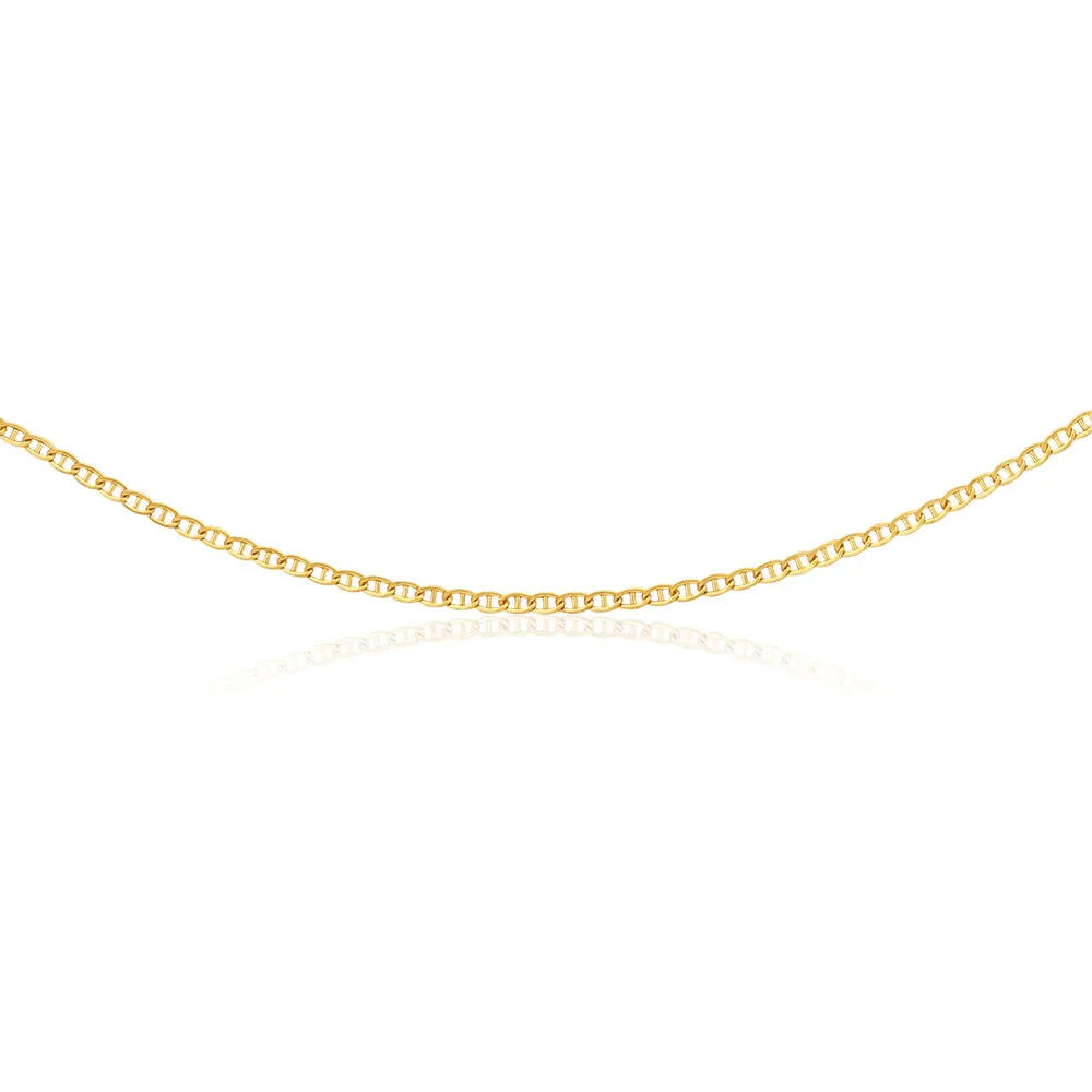 9ct Dazzling Yellow Gold Silver Filled Anchor Chain