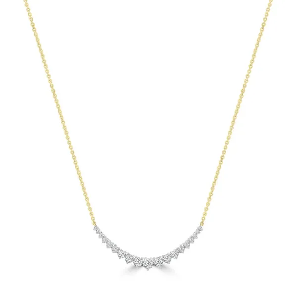 9ct Yellow Gold 0.50Ct HI/I1 Diamond Necklace 40-50Cm