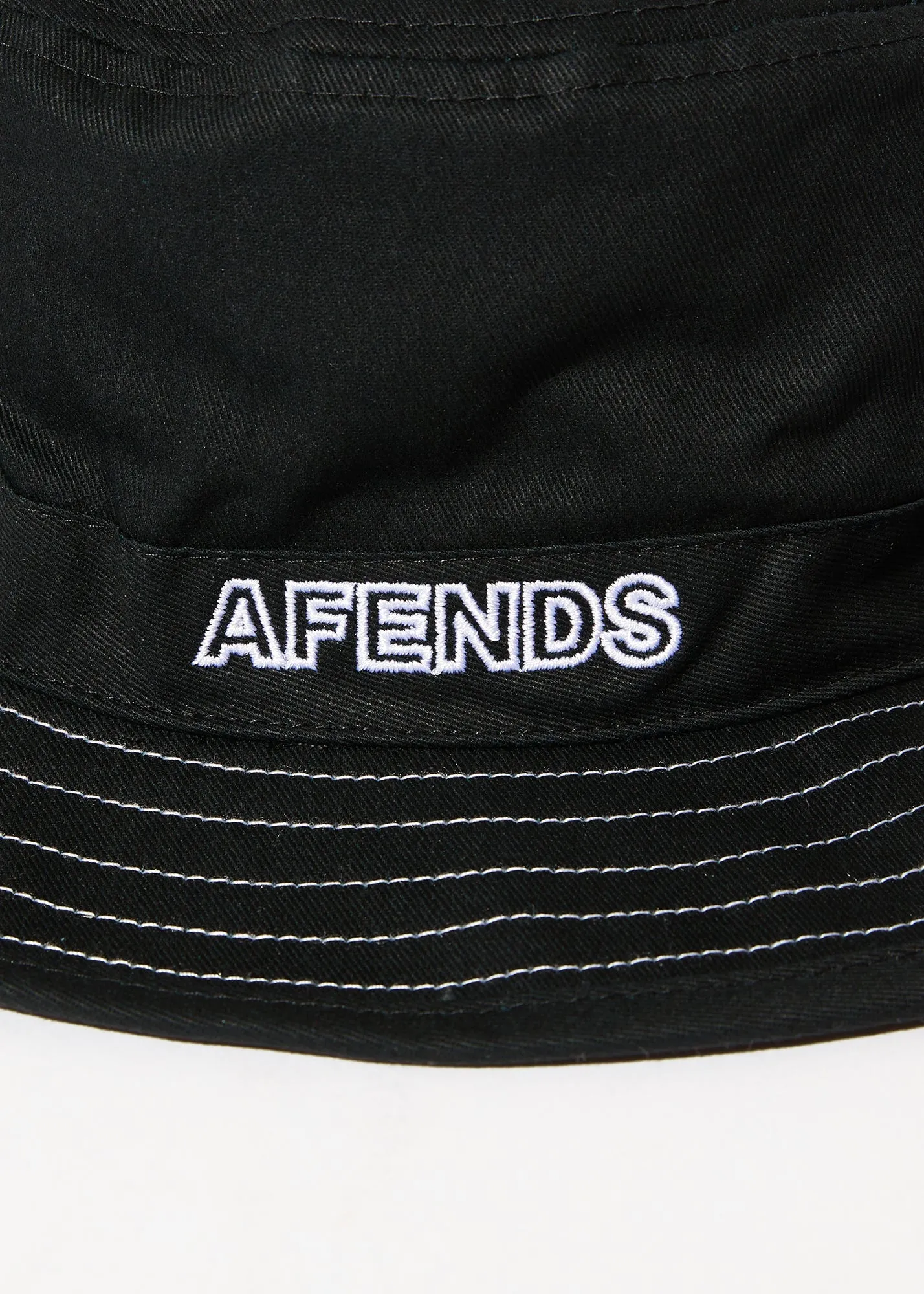 AFENDS Mens Outline - Bucket Hat - Black