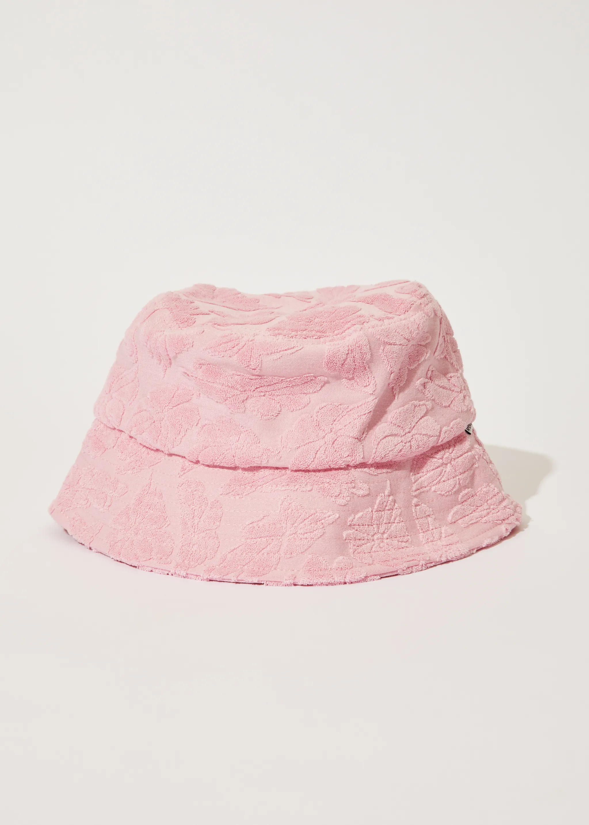 AFENDS Unisex Rhye - Terry Bucket Hat - Powder Pink