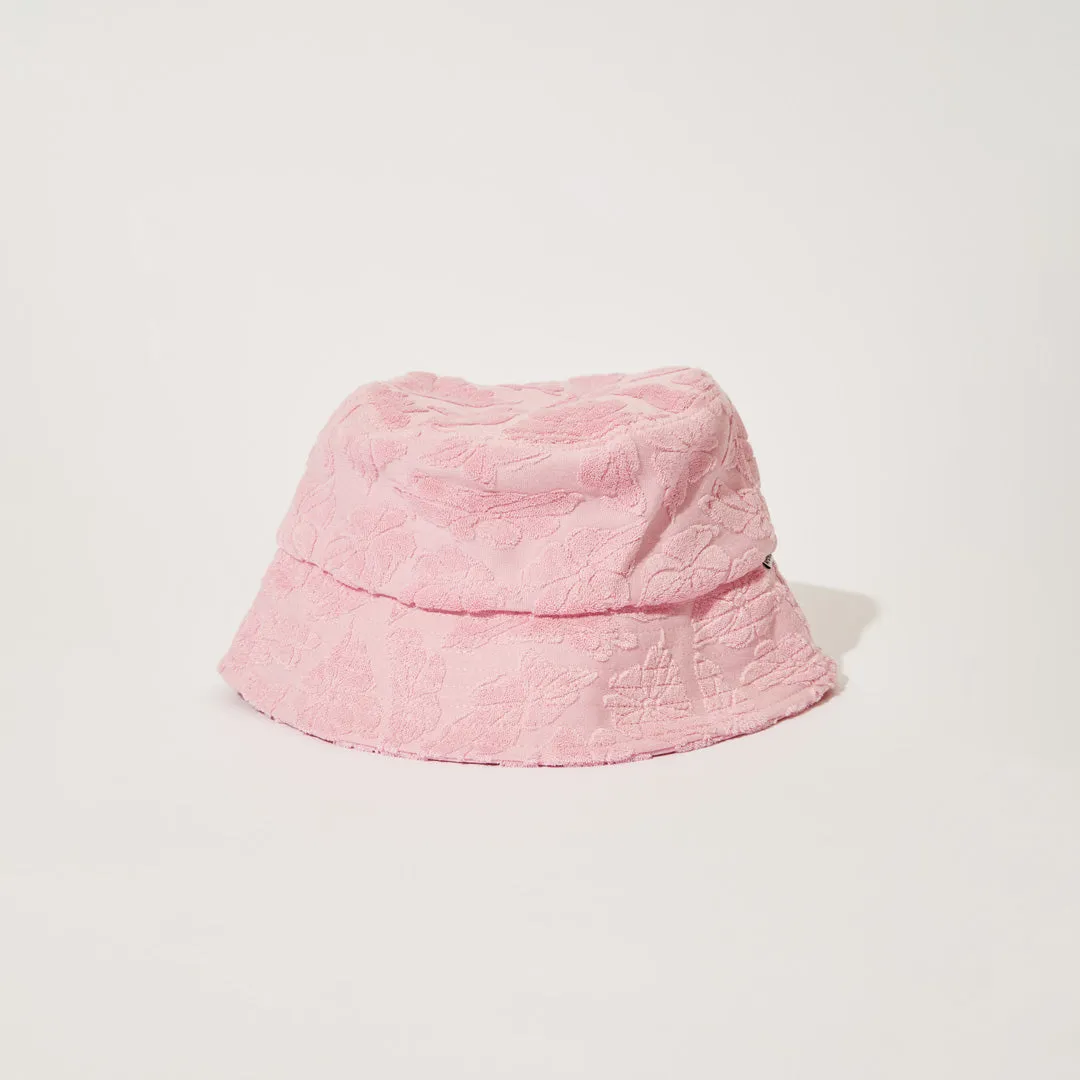 AFENDS Unisex Rhye - Terry Bucket Hat - Powder Pink