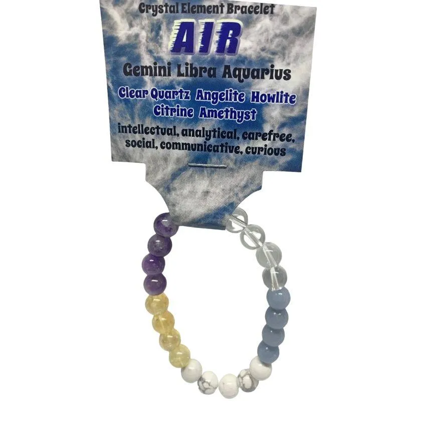 Air | Crystal Healing Bracelet for Harmony