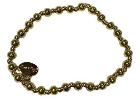 Alex Carol Jewelry 3MM & 5MM Graduated Gold Ball Braclet - B23809