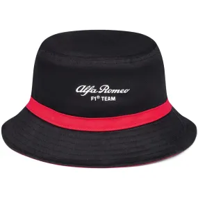 Alfa Romeo Racing F1 Team Bucket Hat- Black