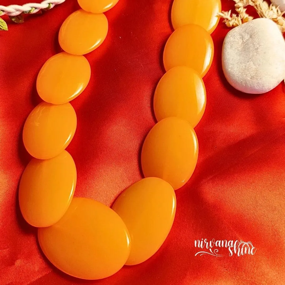 Amber Beaded Necklace