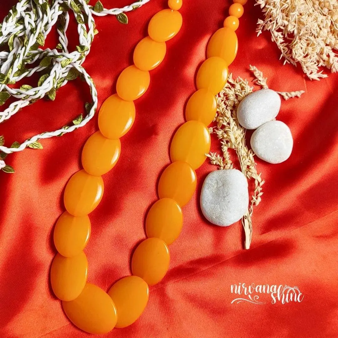 Amber Beaded Necklace