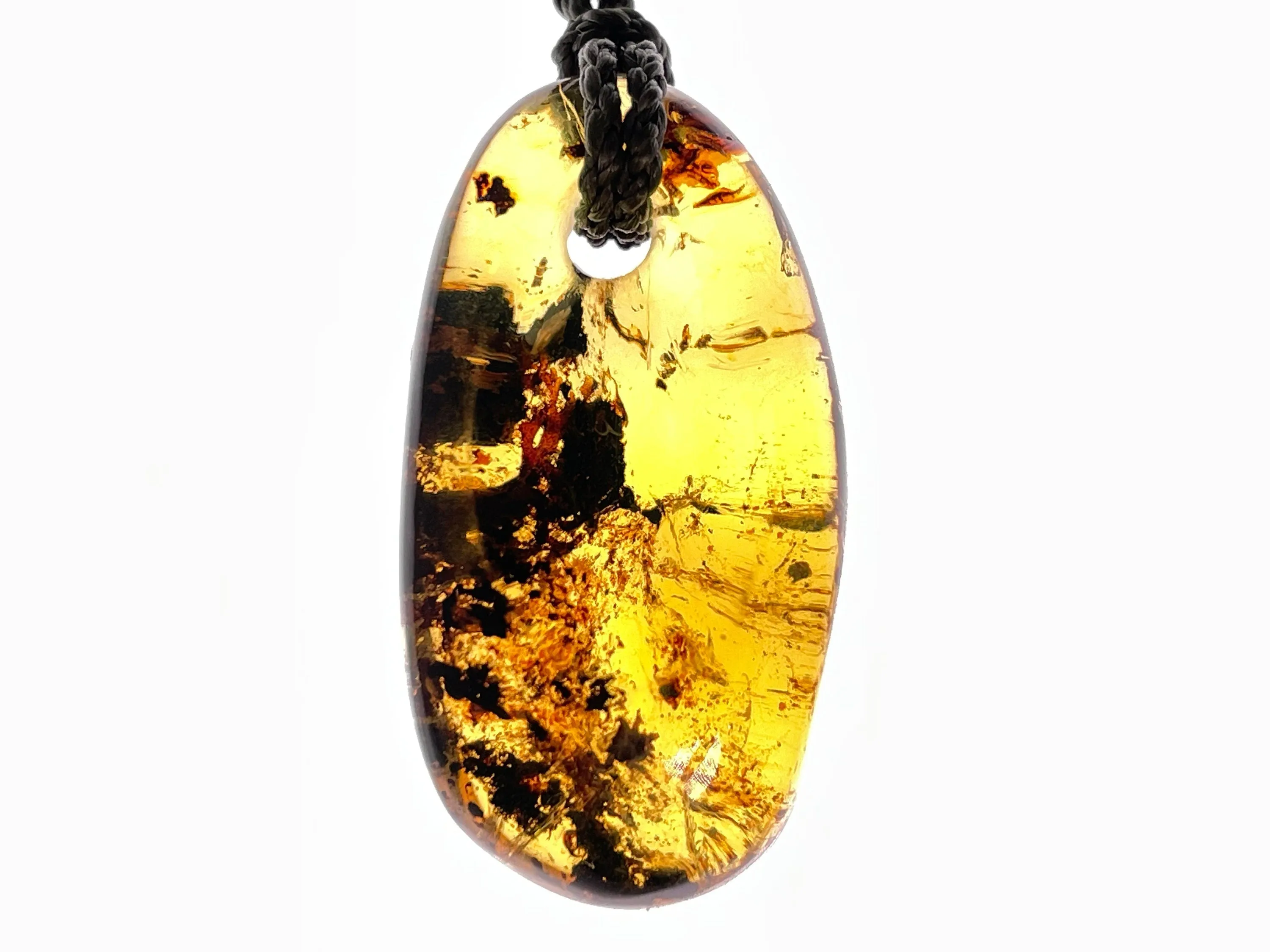 AMBER Crystal Necklace - Pendant Necklace, Handmade Jewelry, Healing Crystals and Stones, 48535