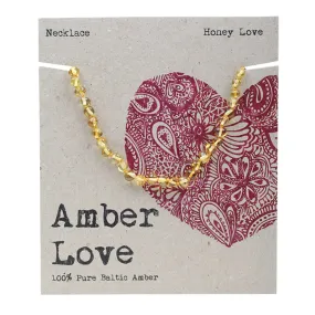 Amber Love Childrens Necklace 100% Baltic Amber - Honey Love