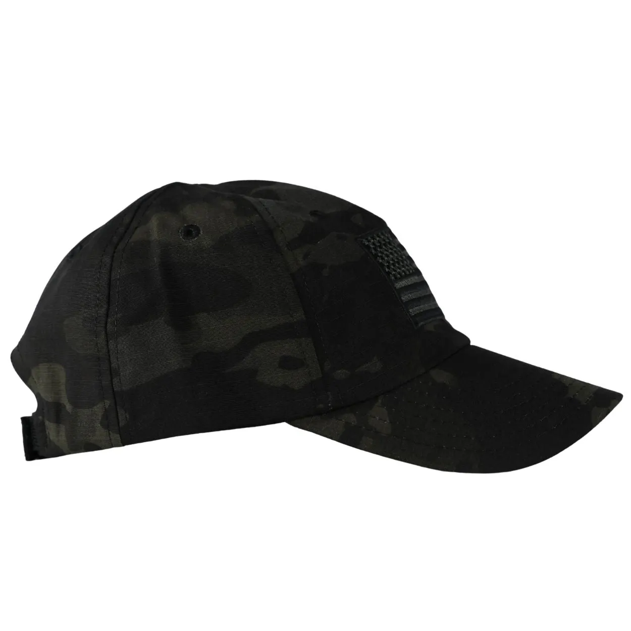 American Flag MultiCam Camouflage Range Hat - Black