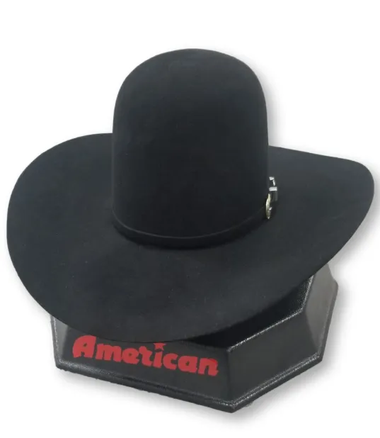 American Hat Company - Open Crown - 10X Black Tall Crown