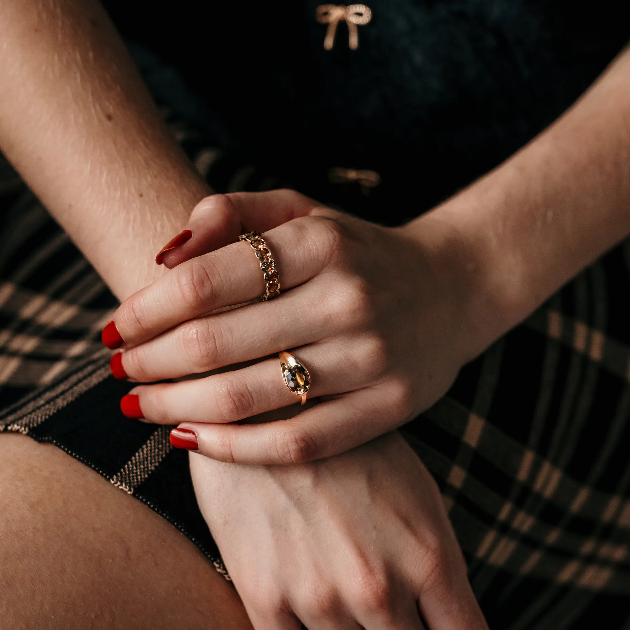 Andalusite Eternity Ring In Gold