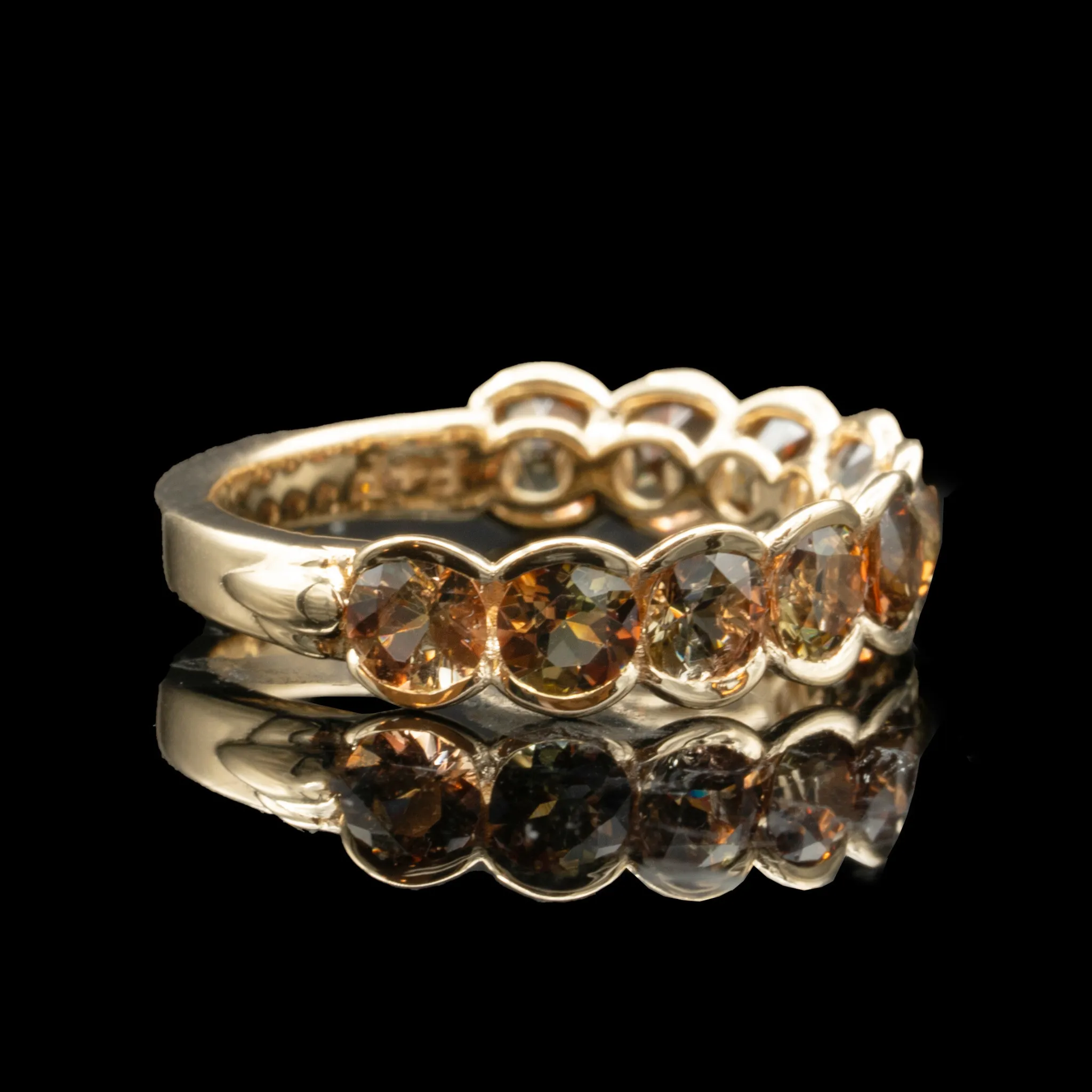 Andalusite Eternity Ring In Gold