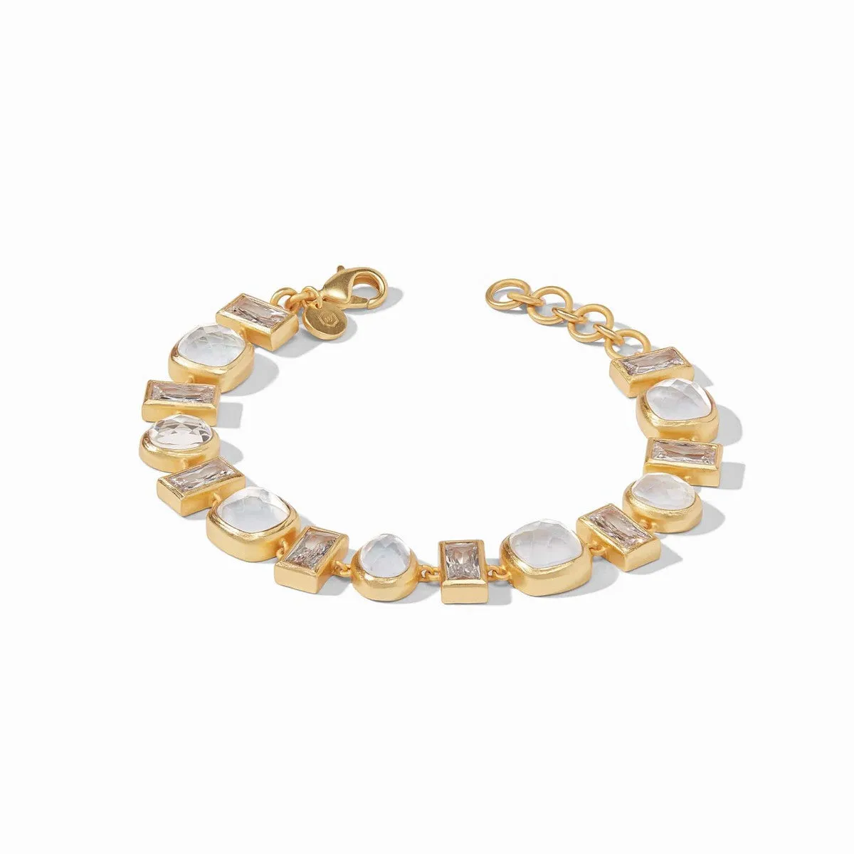 Antonia Tennis Bracelet - Iridescent Clear Crystal