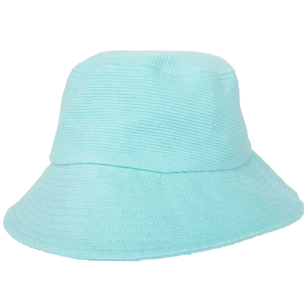 Aqua Corded Wholesale Bucket Hat