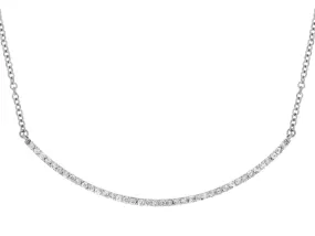 Arched Shaped Diamond Necklace