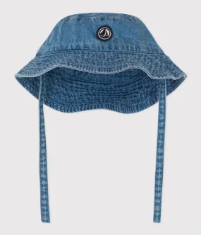 Baby Denim Tie-on Bucket Hat