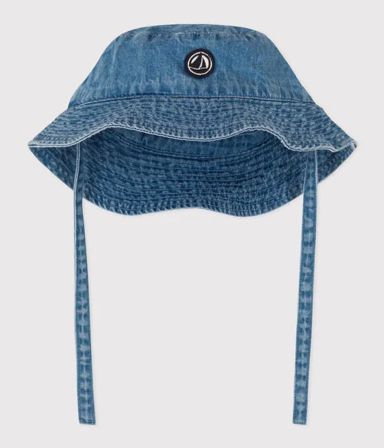 Baby Denim Tie-on Bucket Hat