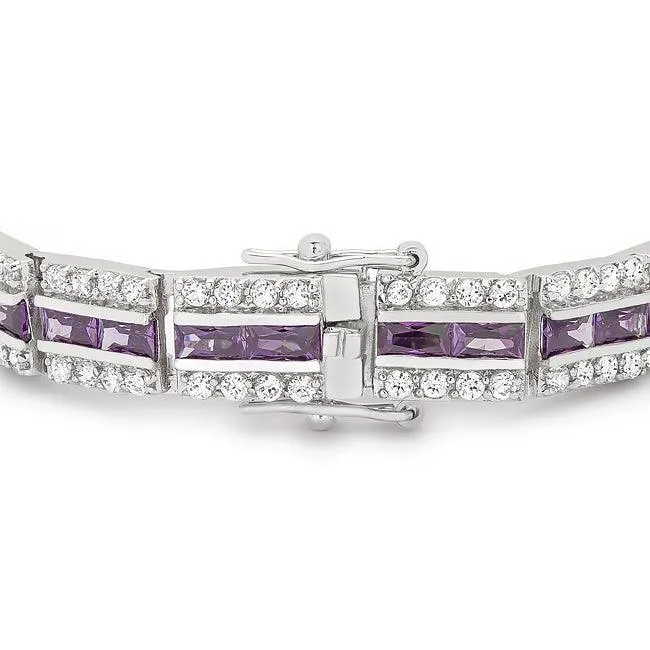 Balboa Purple Cubic Zirconia Bracelet