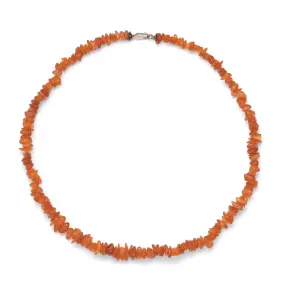 Baltic Amber Bead Necklace with Silver clasp