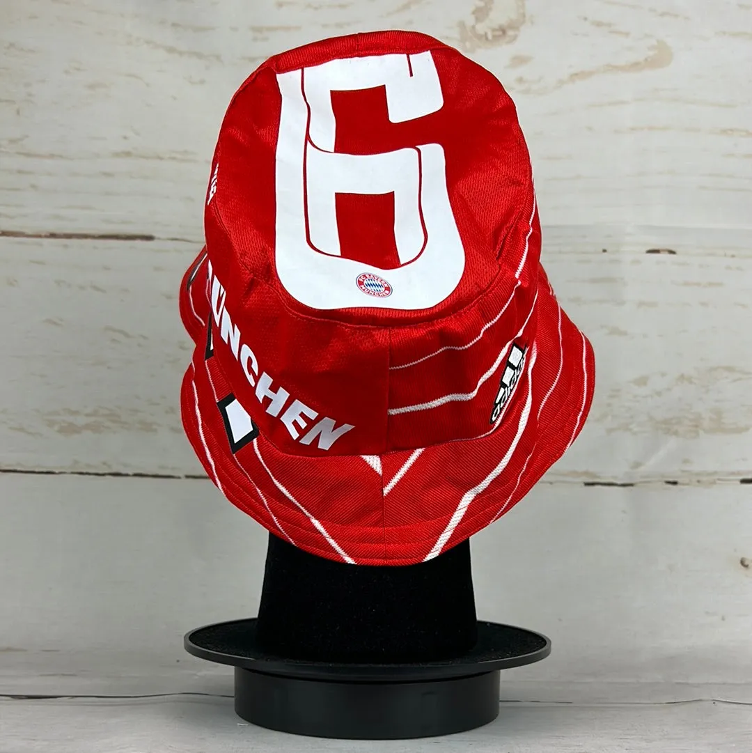 Bayern Munich 2022-2023 Upcycled Home Shirt Bucket Hat - 6 Print