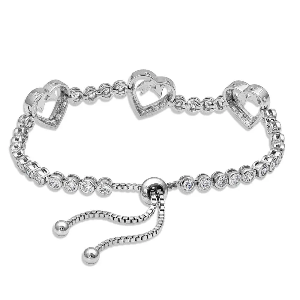 BC3949 Follow Your Arrow Heart Bolo Bracelet by Montana Silversmiths