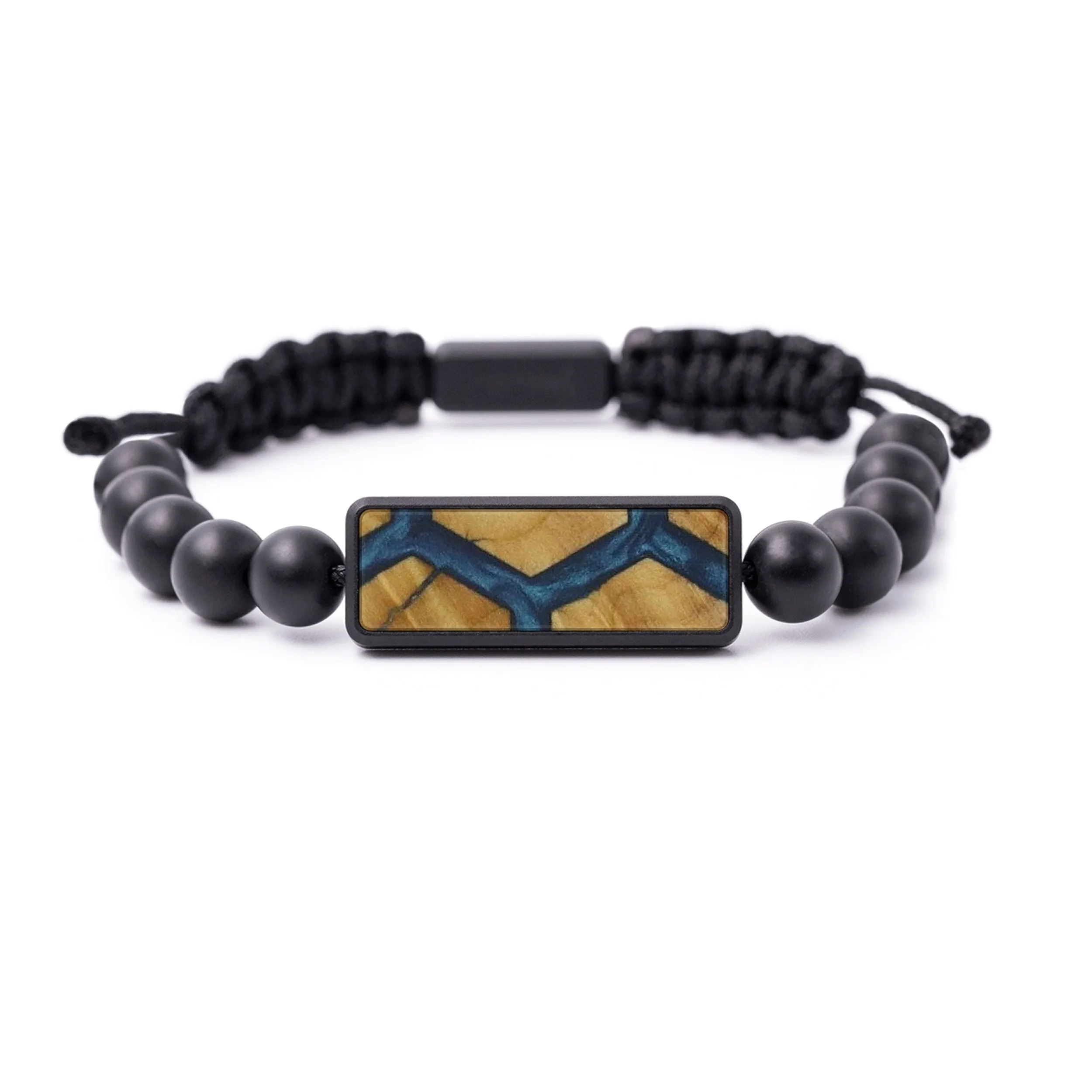 Bead Wood Resin Bracelet - Jed (Pattern, 592816)