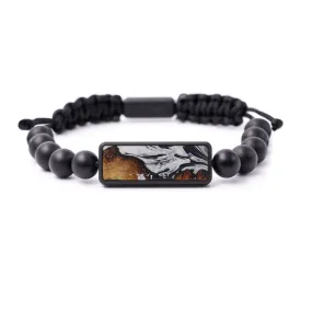 Bead Wood Resin Bracelet - Maribelle (Black & White, 583815)