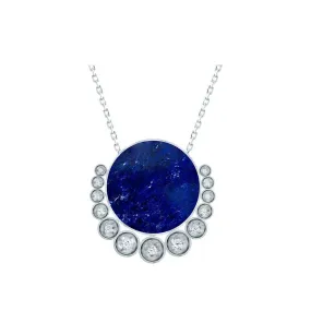 Bint Al Matar White Gold Lapis Lazuli Medium Necklace