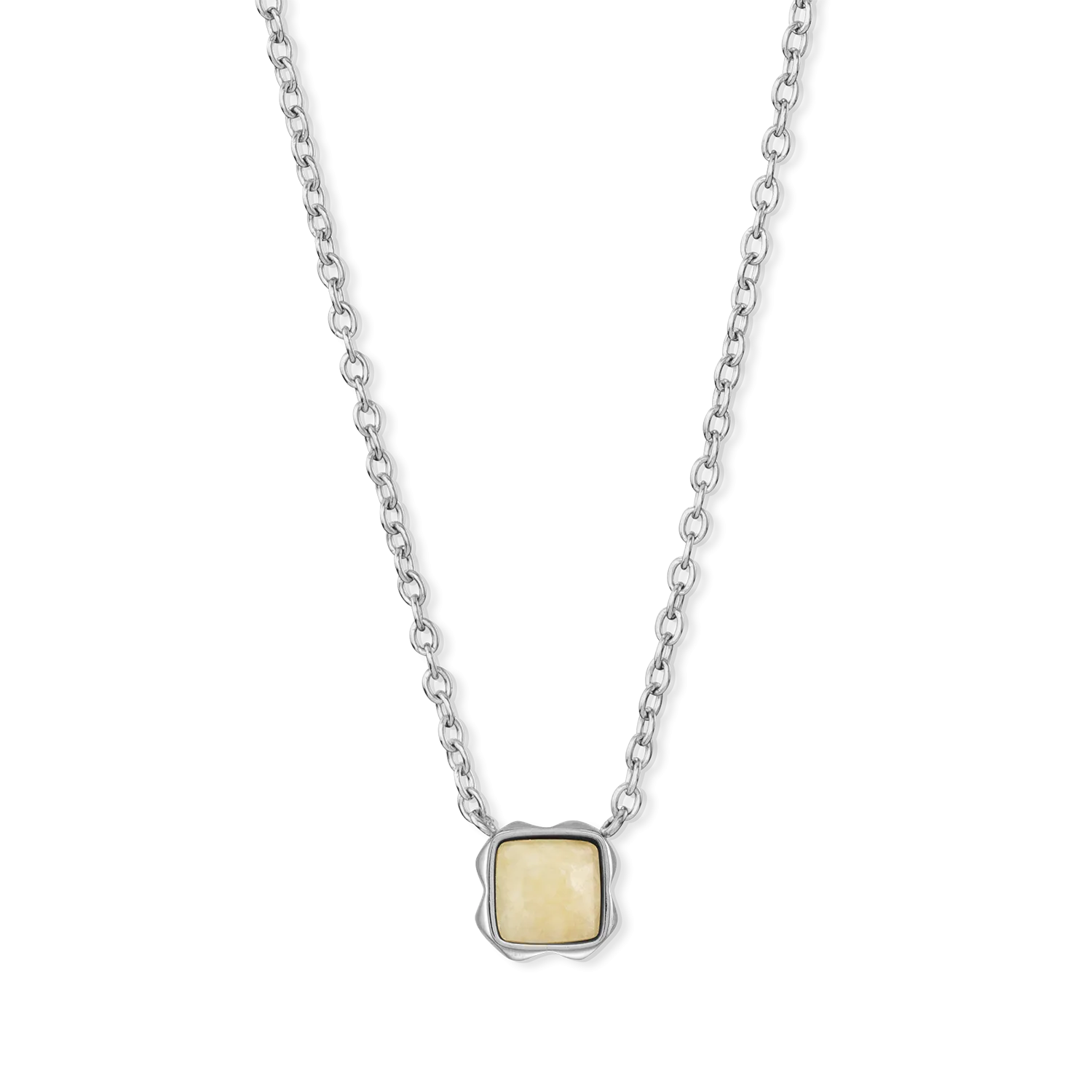 Birthstone November Necklace Citrine Silver