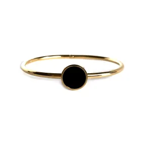 Black Circle Bangle