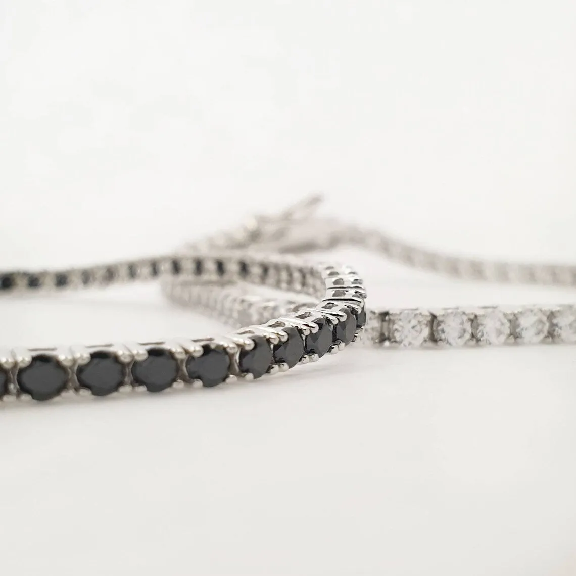 Black Diamond Tennis Bracelet