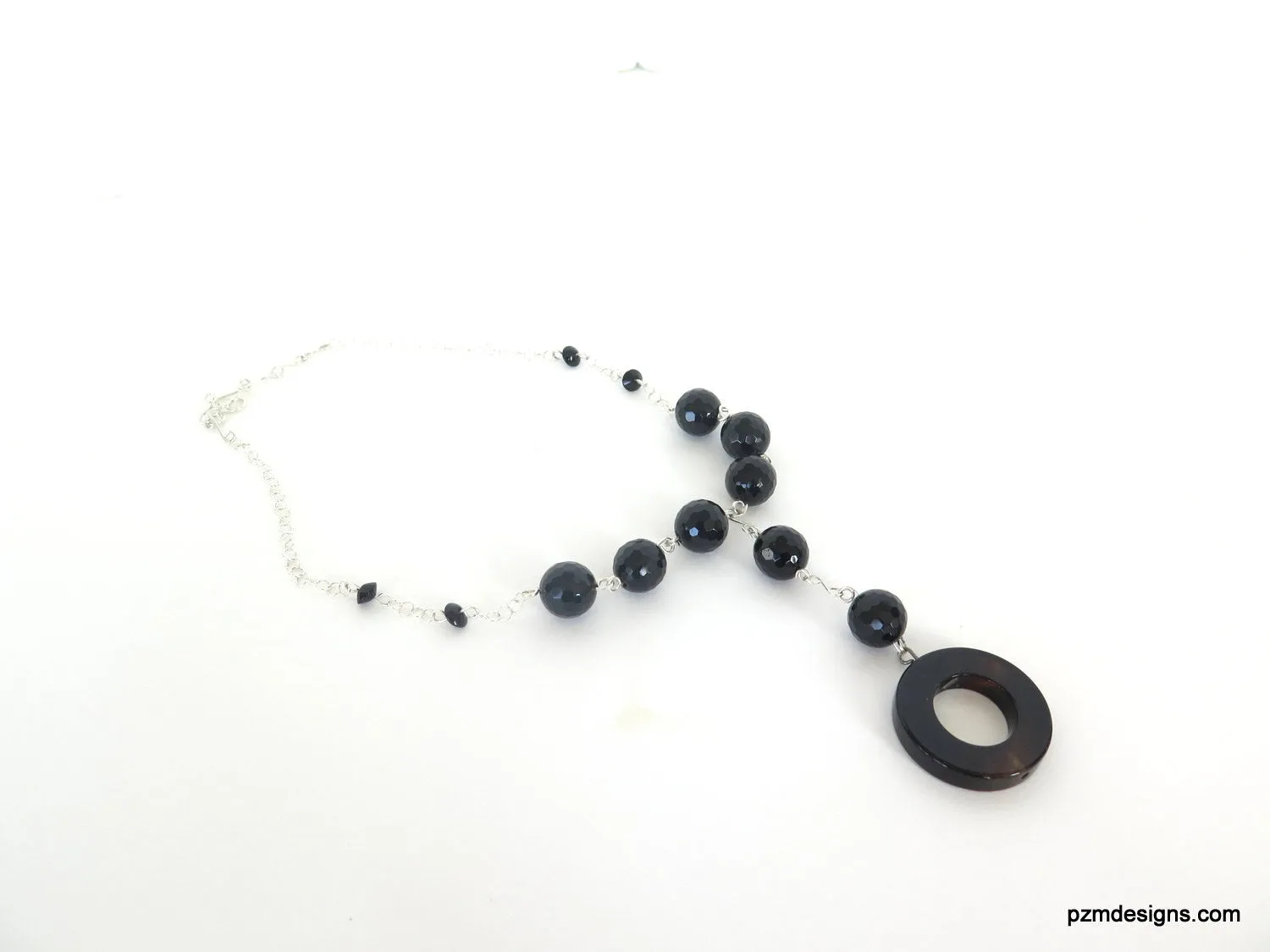 Black Onyx Statement Necklace Gift for Her