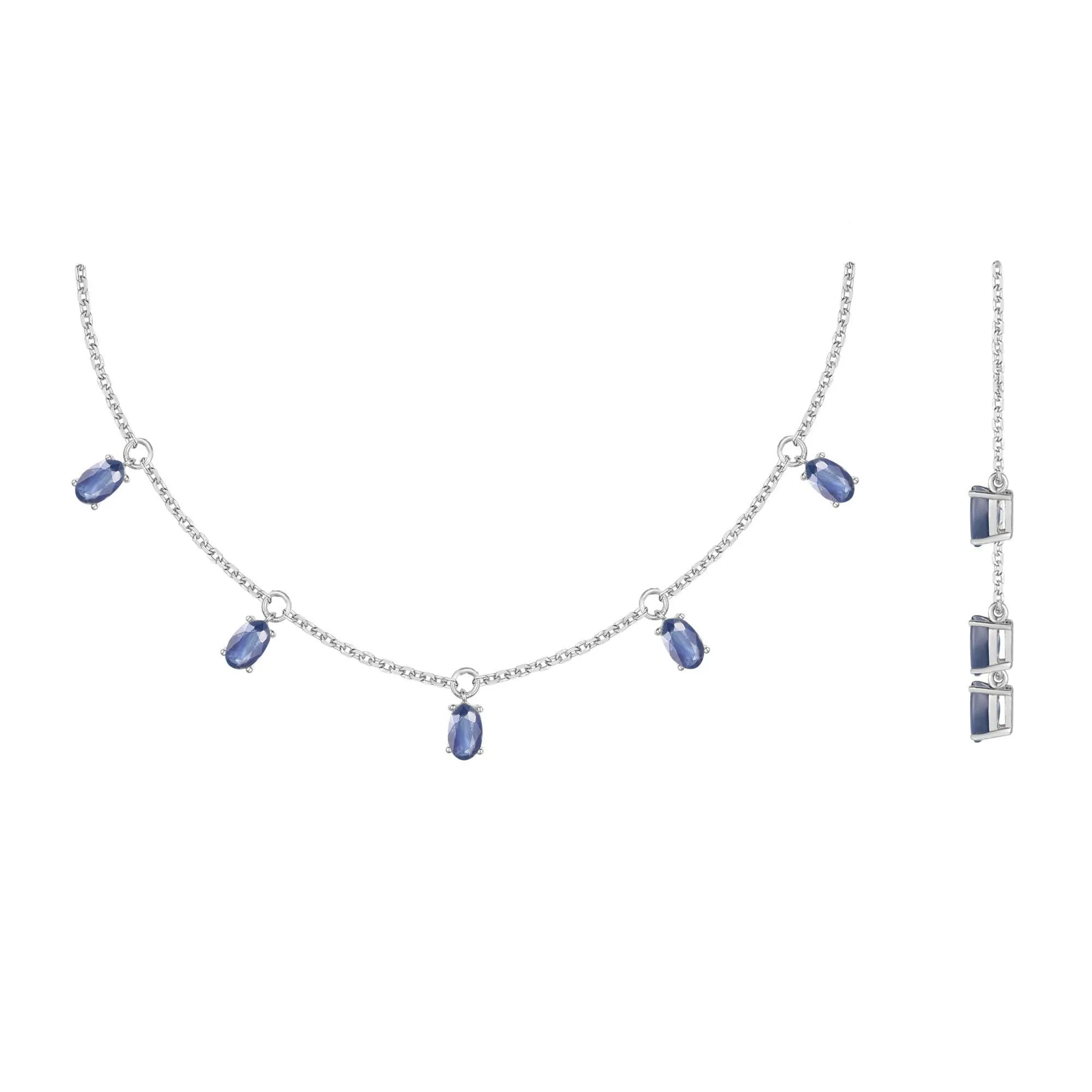 Blue Sapphire Layering Necklace