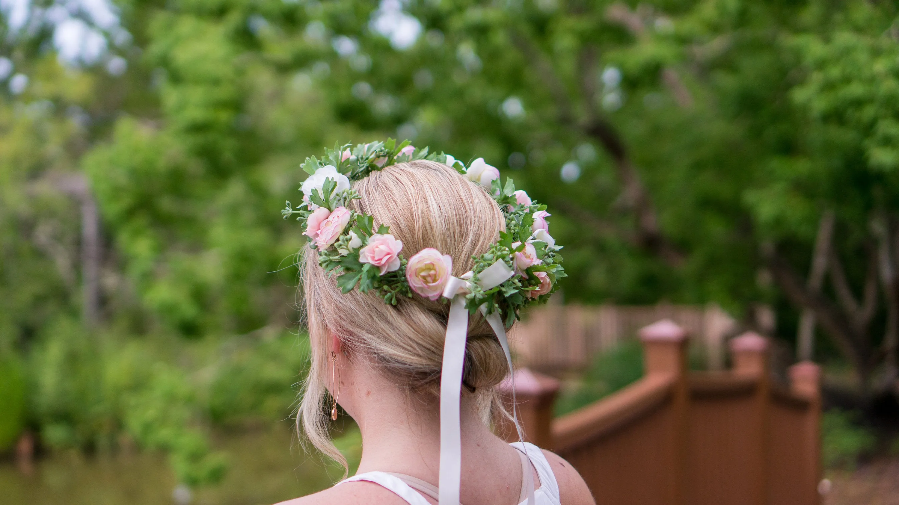 Blush and Ivory Boho Floral Crown