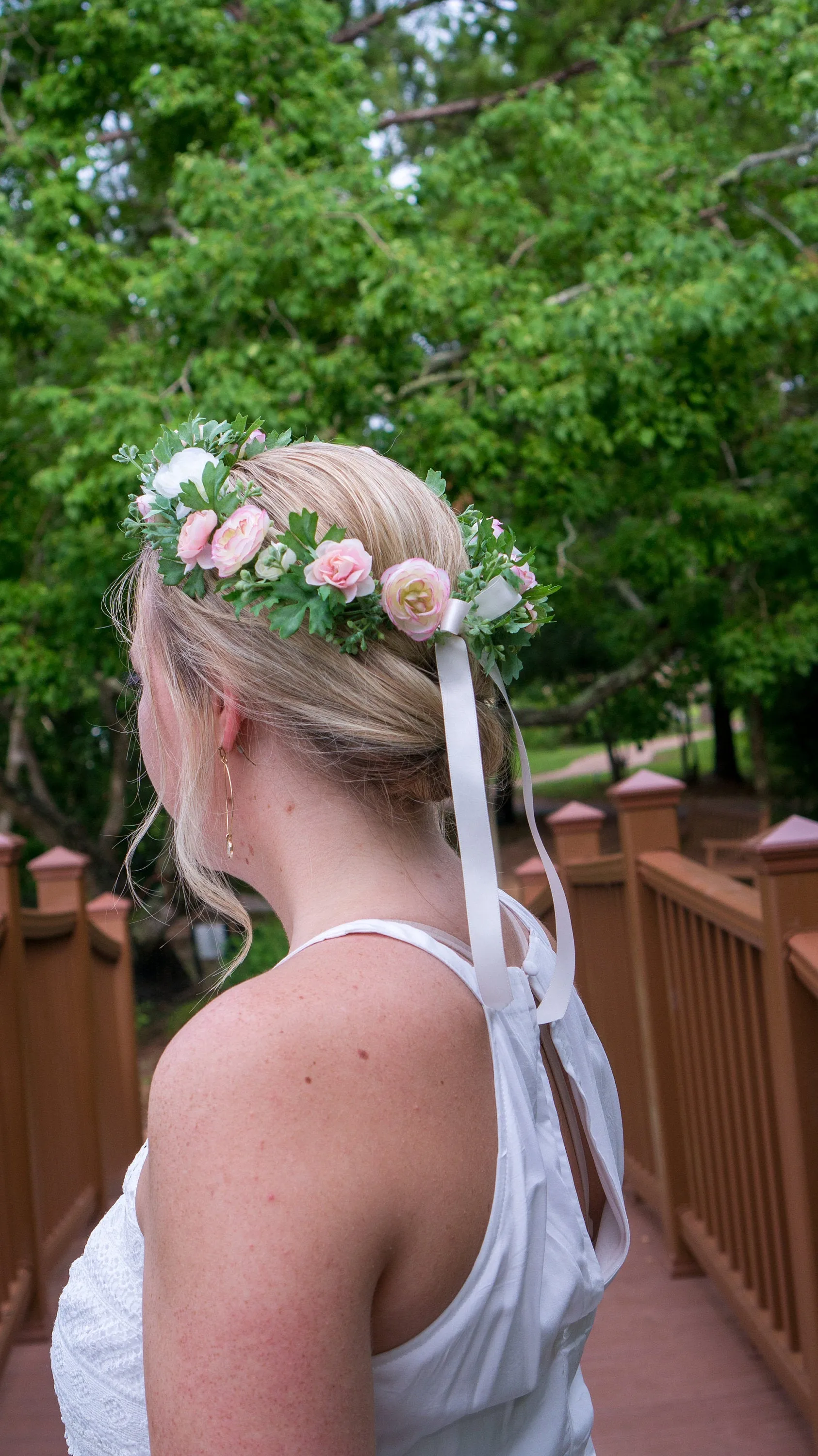 Blush and Ivory Boho Floral Crown