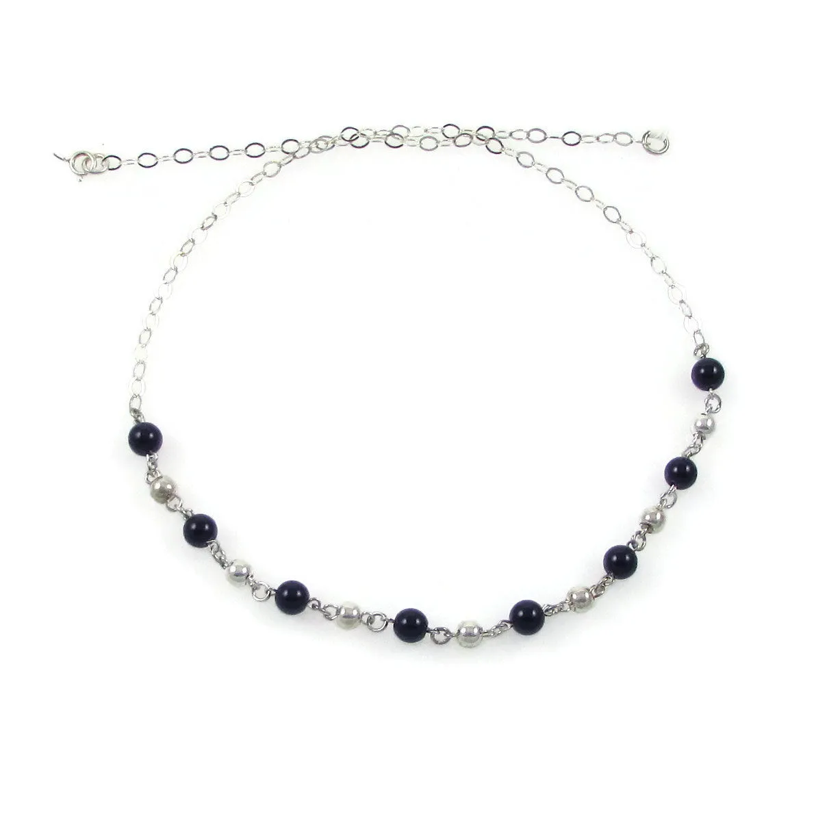 Bolitas Gemstone Necklace - Black Onyx