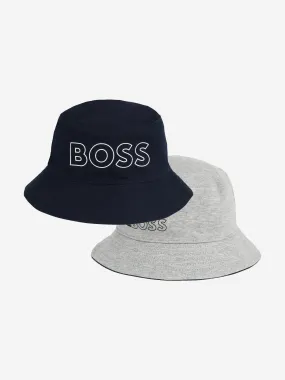 BOSS Baby Boys Reversible Bucket Hat in Navy