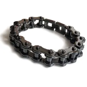 BRACELET BLACK BIKE CHAIN