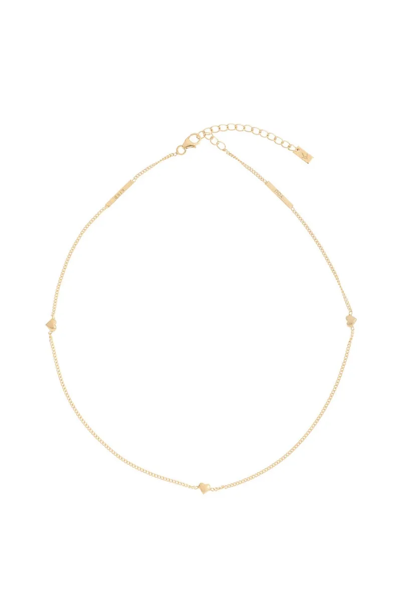 Brave, Loved & Kind Necklace - Gold