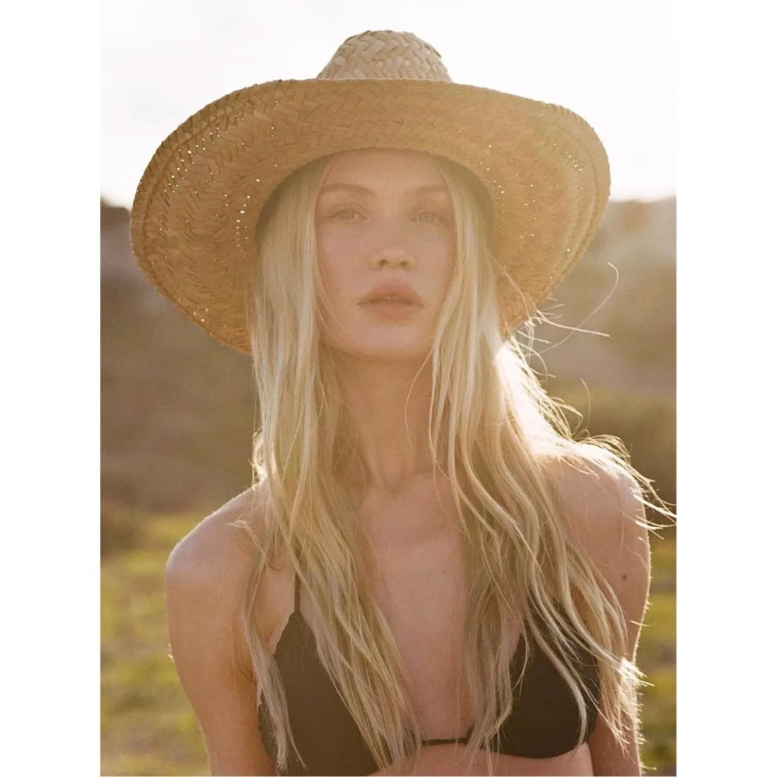 Brixton Houston Straw Cowboy Hat - Natural