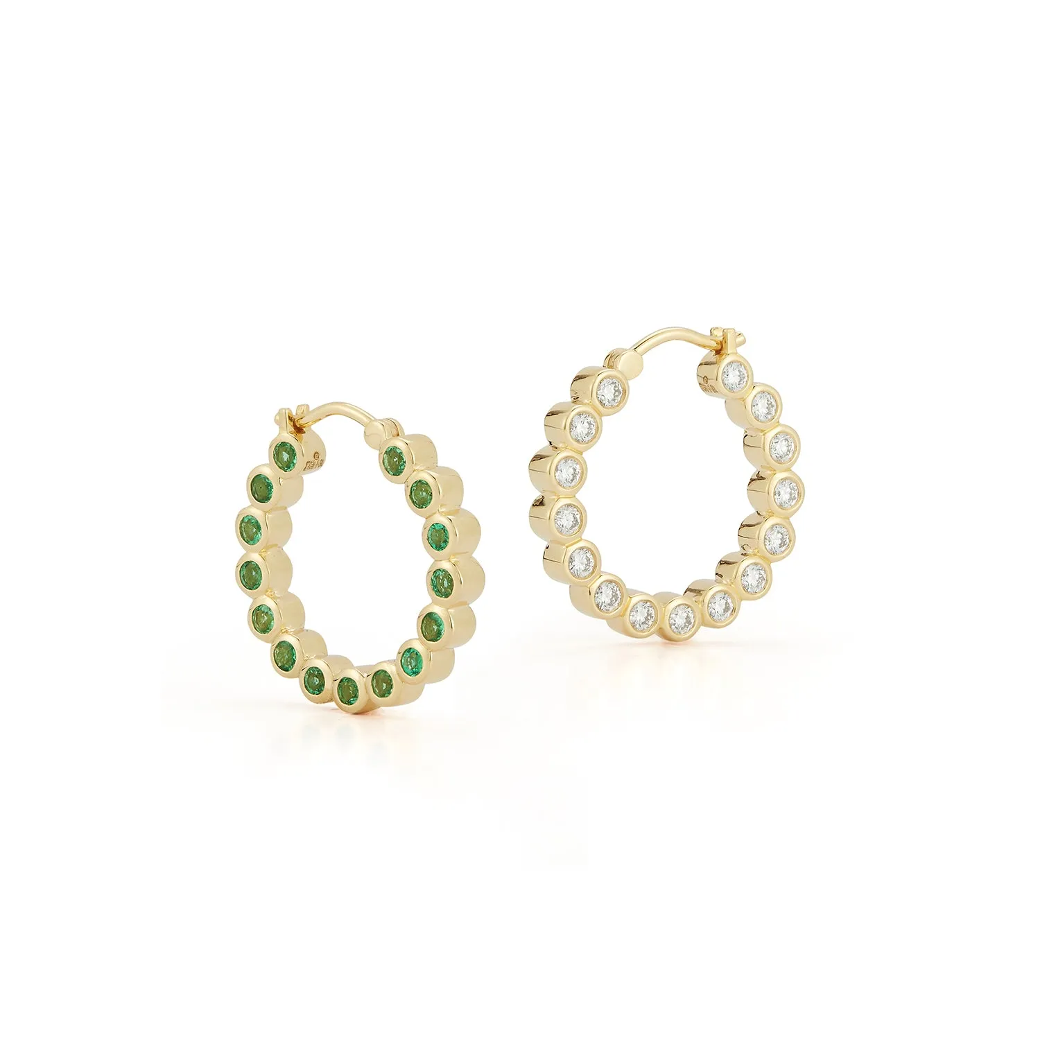 Bubble Double-Sided Hoops - Medium